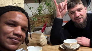 Зустріч чемпіонів: Беленюк похизувався спільним фото з українською зіркою UFC Амосовим