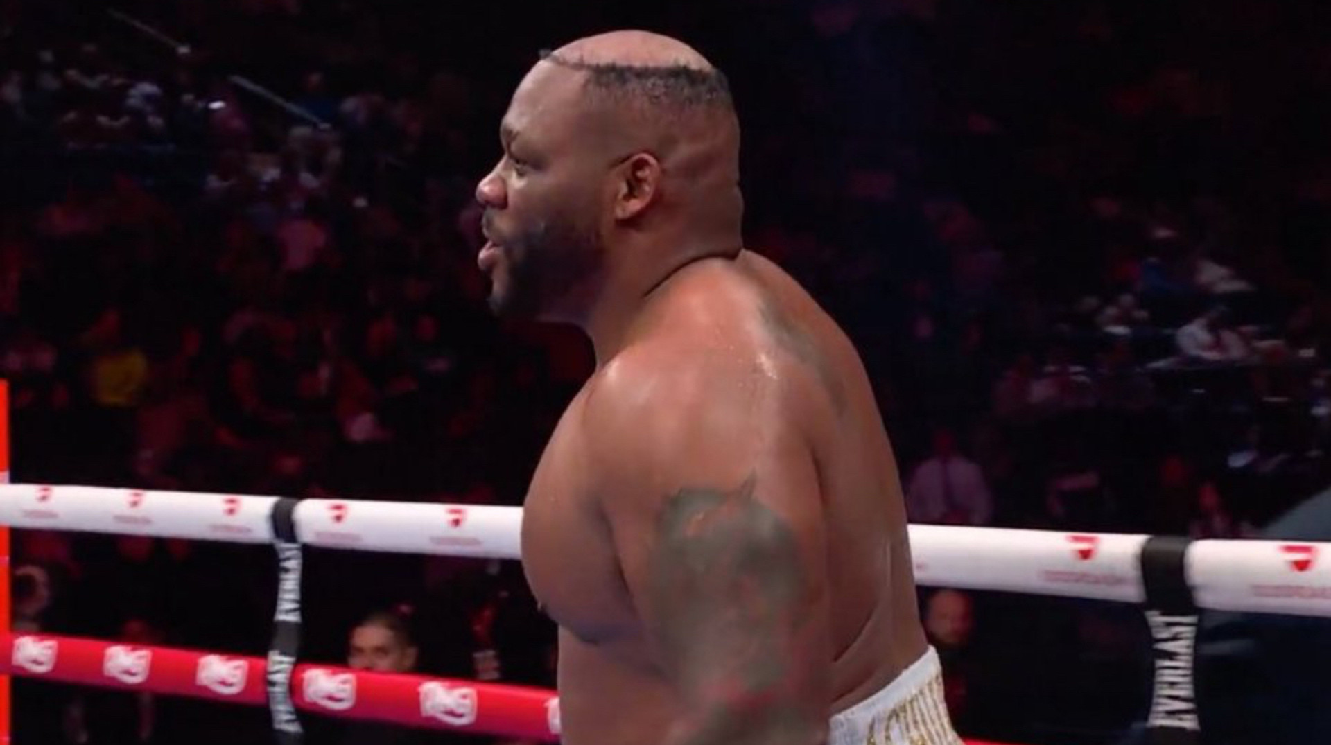 Довелося викинути перуку у натовп: американський боксер потрапив у кумедну ситуацію під час бою