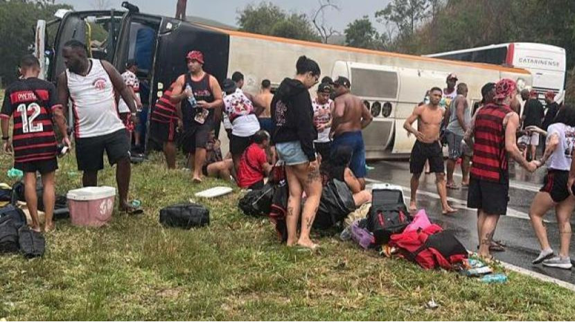 46 фанатов Фламенго пострадали в ДТП