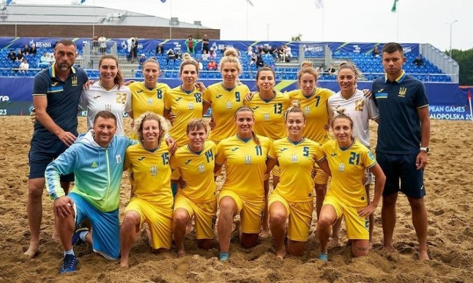 Жіноча збірна України з пляжного футболу вийшла до півфіналу Європейських ігор