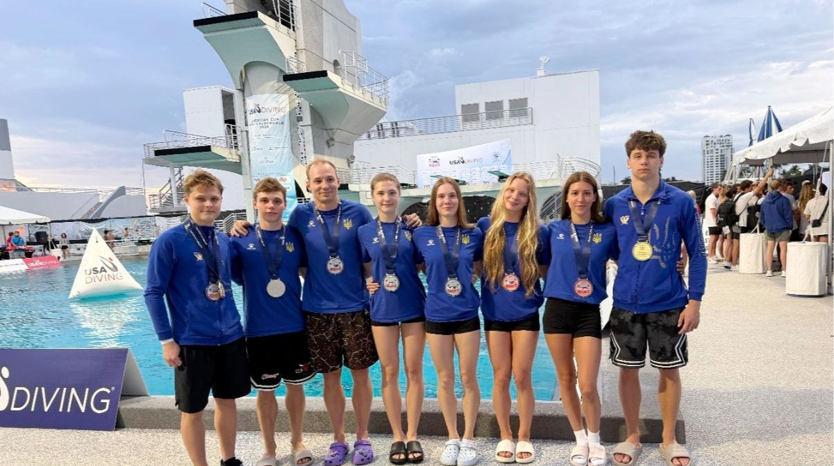Збірна України посіла друге місце на Кубку США зі стрибків у воду