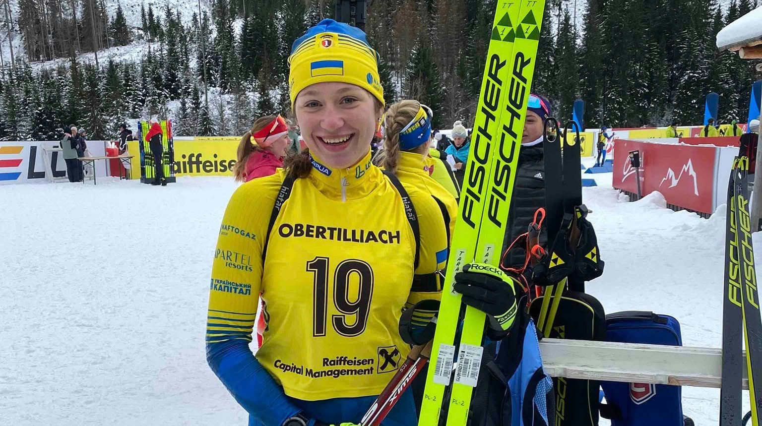 Тарасюк выиграла гонку преследования чемпионата Украины по биатлону