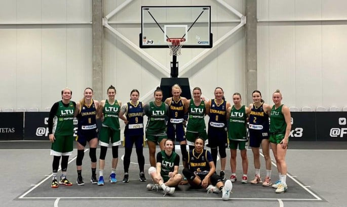 Жіноча збірна України з баскетболу 3х3 провела 9 контрольних матчів проти Литви