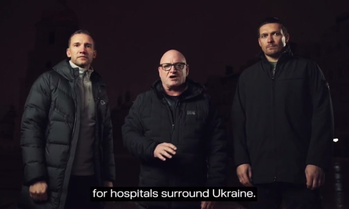 Шевченко та Усик записали зворушливе відео задля підтримки українських лікарень