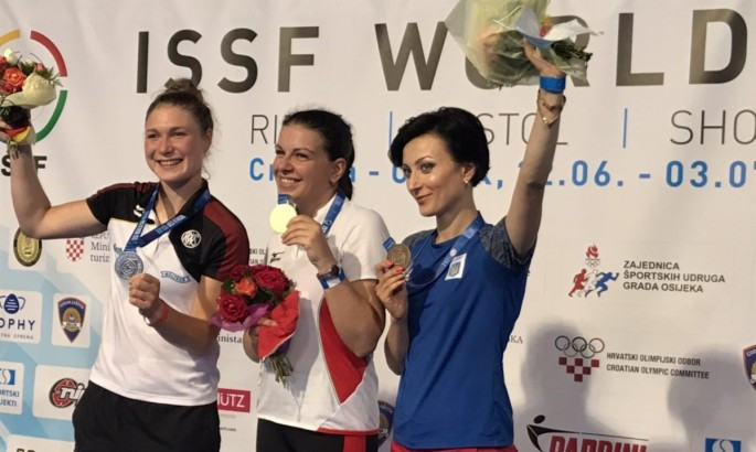 Коростильова та  Городинець завоювали золоті медалі на чемпіоні світу зі стрільби