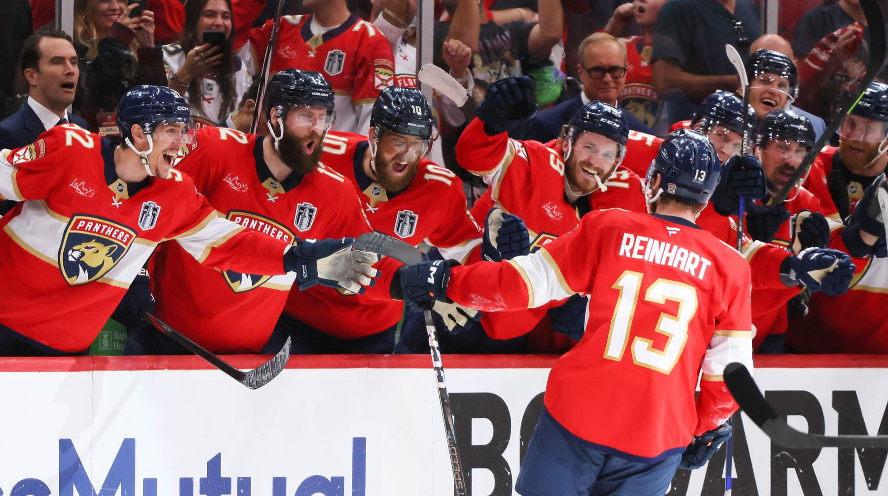 Poker from Reinhart: Florida Panthers for the second time in a row won the Stanley Cup