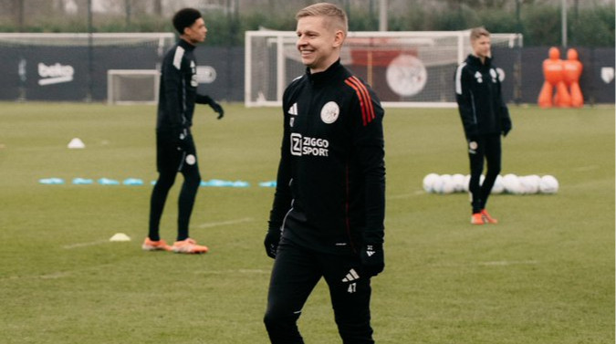 Зінченко провів перше тренування у складі Аякса