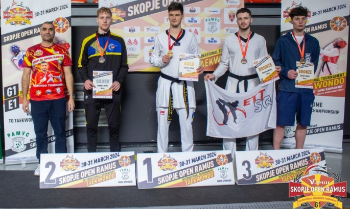 Збірна України з тхеквондо завоювала 6 медалей на турнірі в Північній Македонії