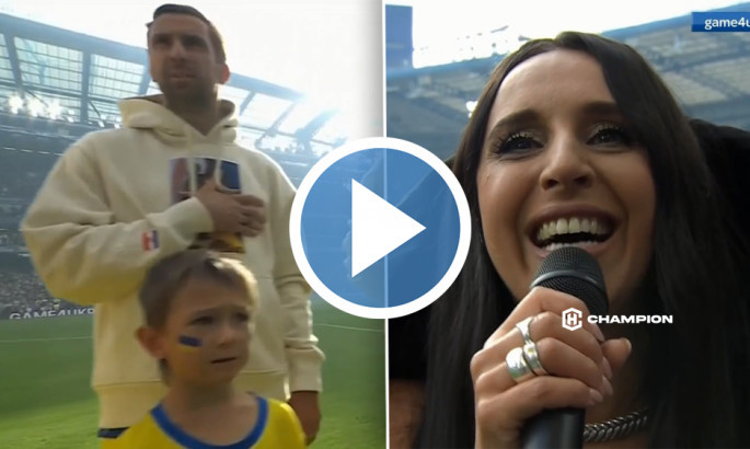 Срна заспівав гімн України перед благодійним матчем Game4Ukraine - ВІДЕО