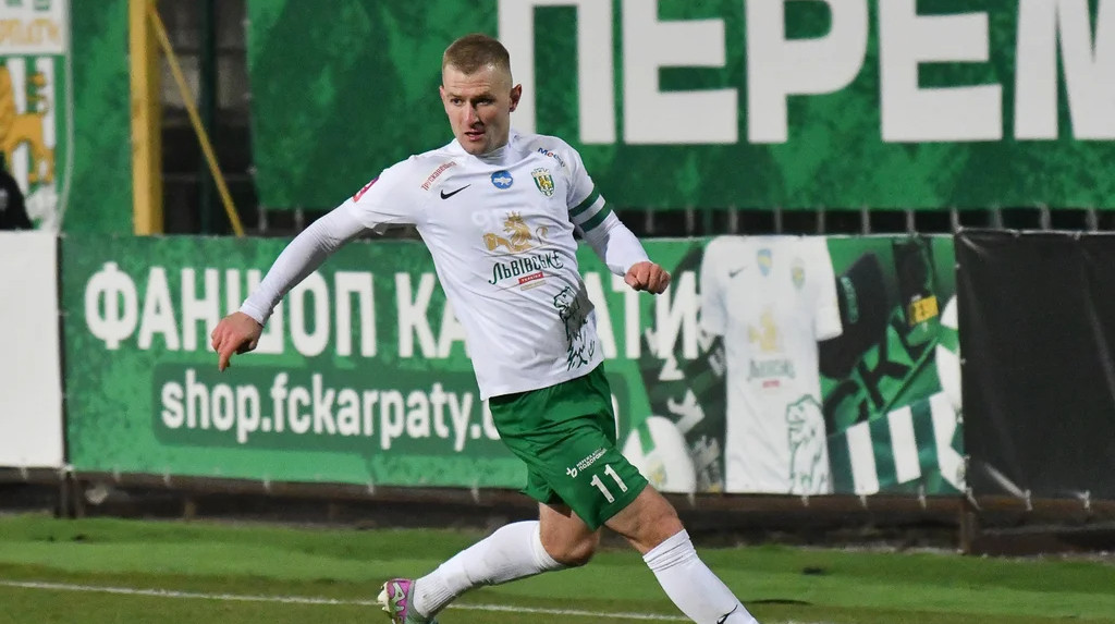 Денис Мірошніченко забив перший гол за Карпати у 2025 році