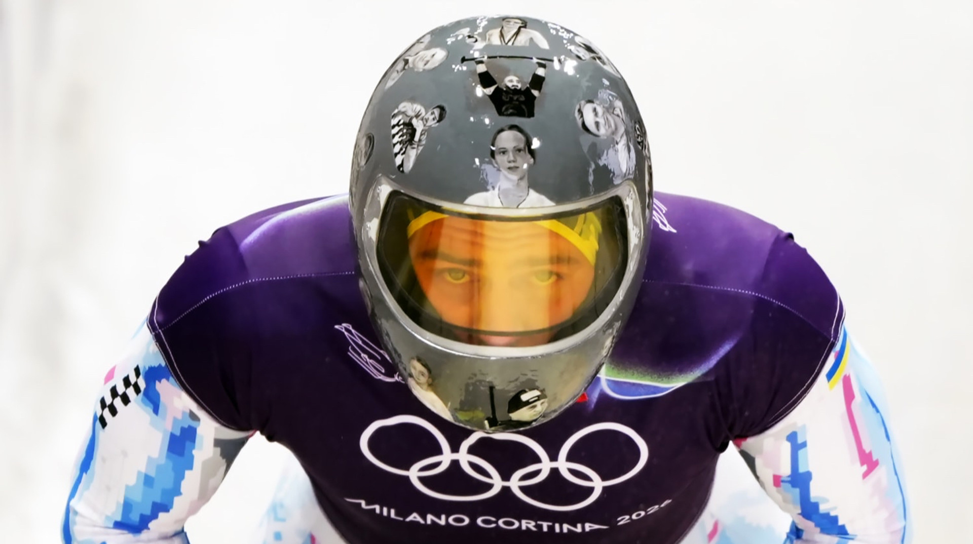 Шлем памяти Гераскевича, Веном и черная пантера: как скелетонисты поражают креативом на Олимпиаде