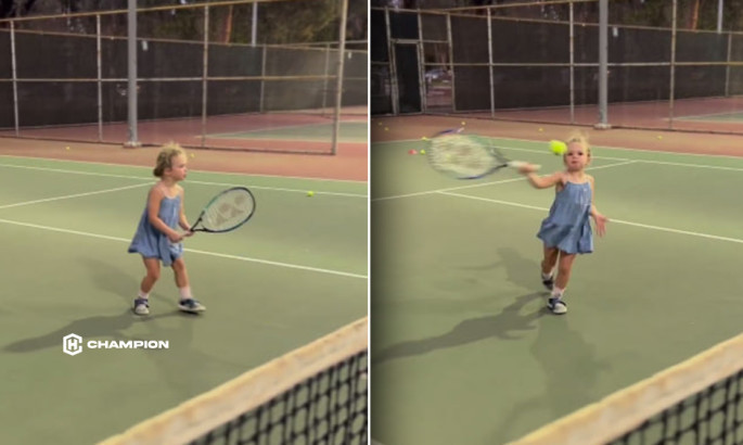 Майбутня зірка тенісу: мережу підкорило відео з тренування маленької племінниці Світоліної