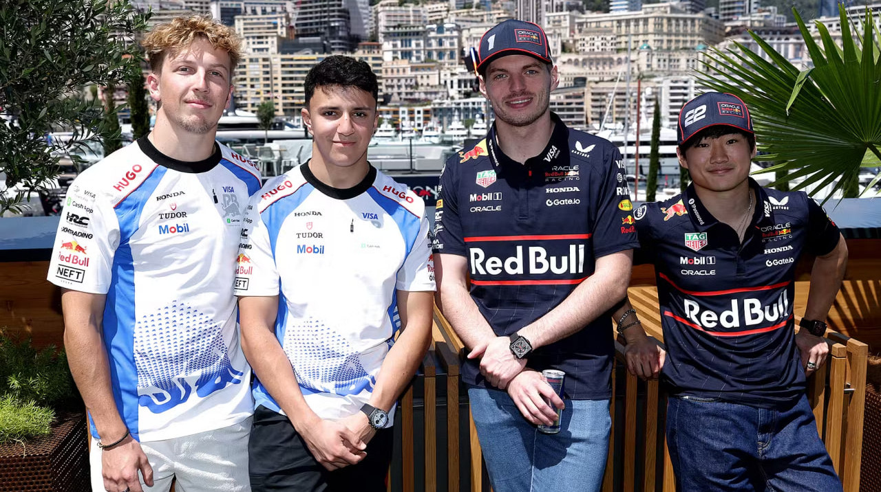 Лоусон, Хаджар, Ферстаппен та Цунода