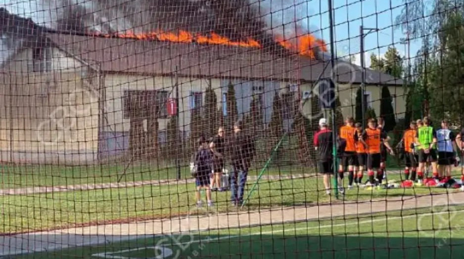На тренувальній базі клубу УПЛ спалахнула пожежа