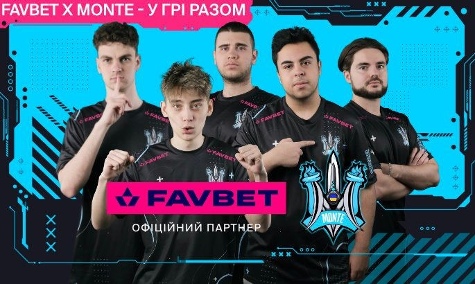 FAVBET — кіберспортивний партнер української команди Monte