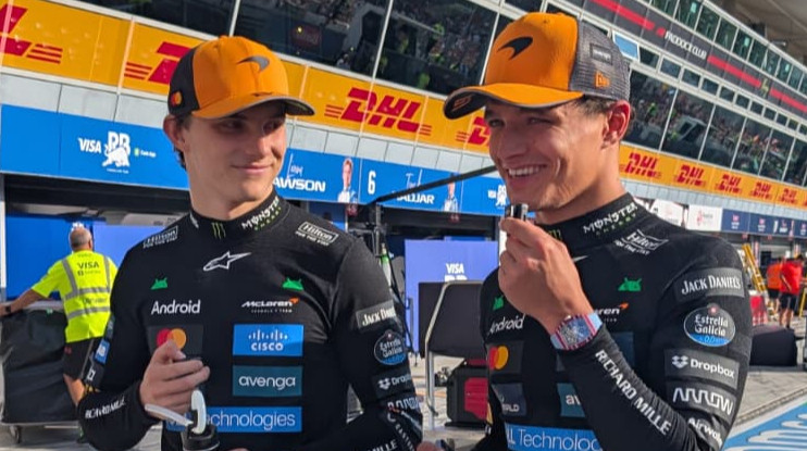 Oscar Pastri and Lando Norris