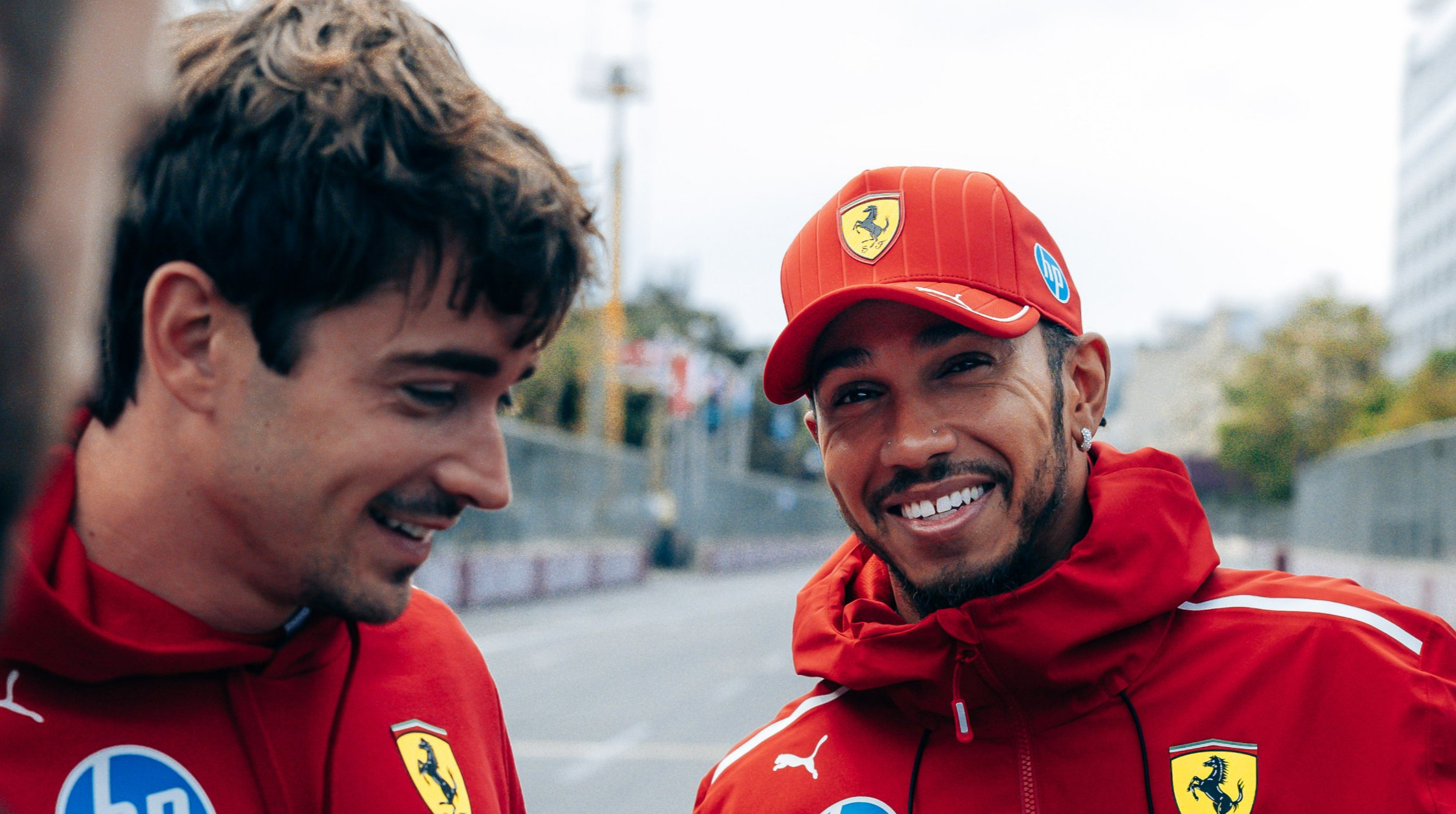 Шарль Леклер та Льюїс Гамільтон