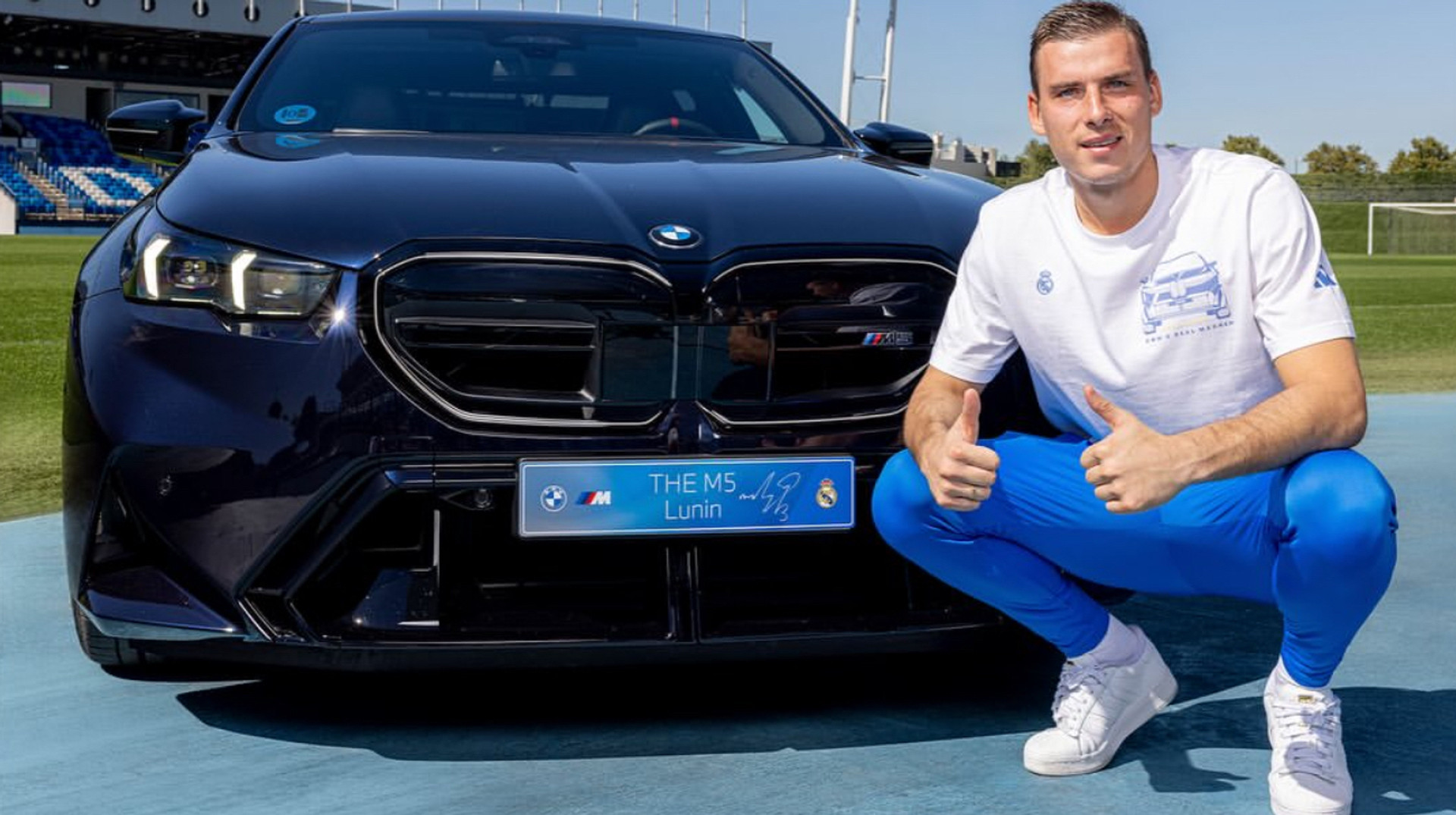 Лунін отримав від Реала новенький М5 в межах спонсорської угоди з BMW
