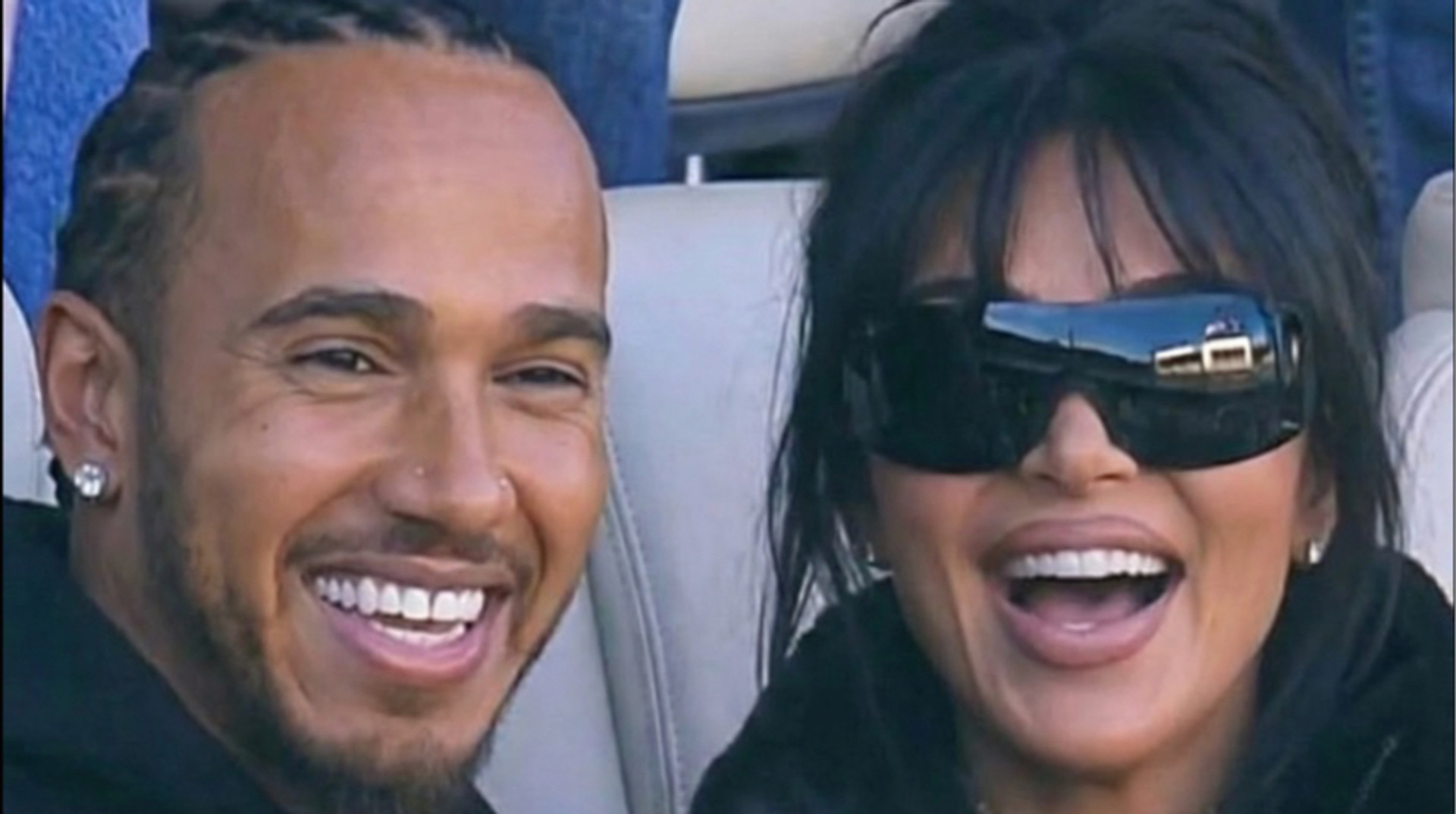 Хэмилтон и Ким Кардашьян появились вместе на Супербоуле: фото