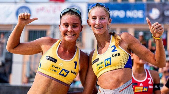 Украина впервые в истории выиграла золото молодежного Евро-2025 по пляжному волейболу