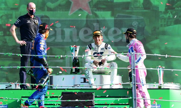 Президент Франції привітав Гаслі з перемогою на Гран-прі Італії