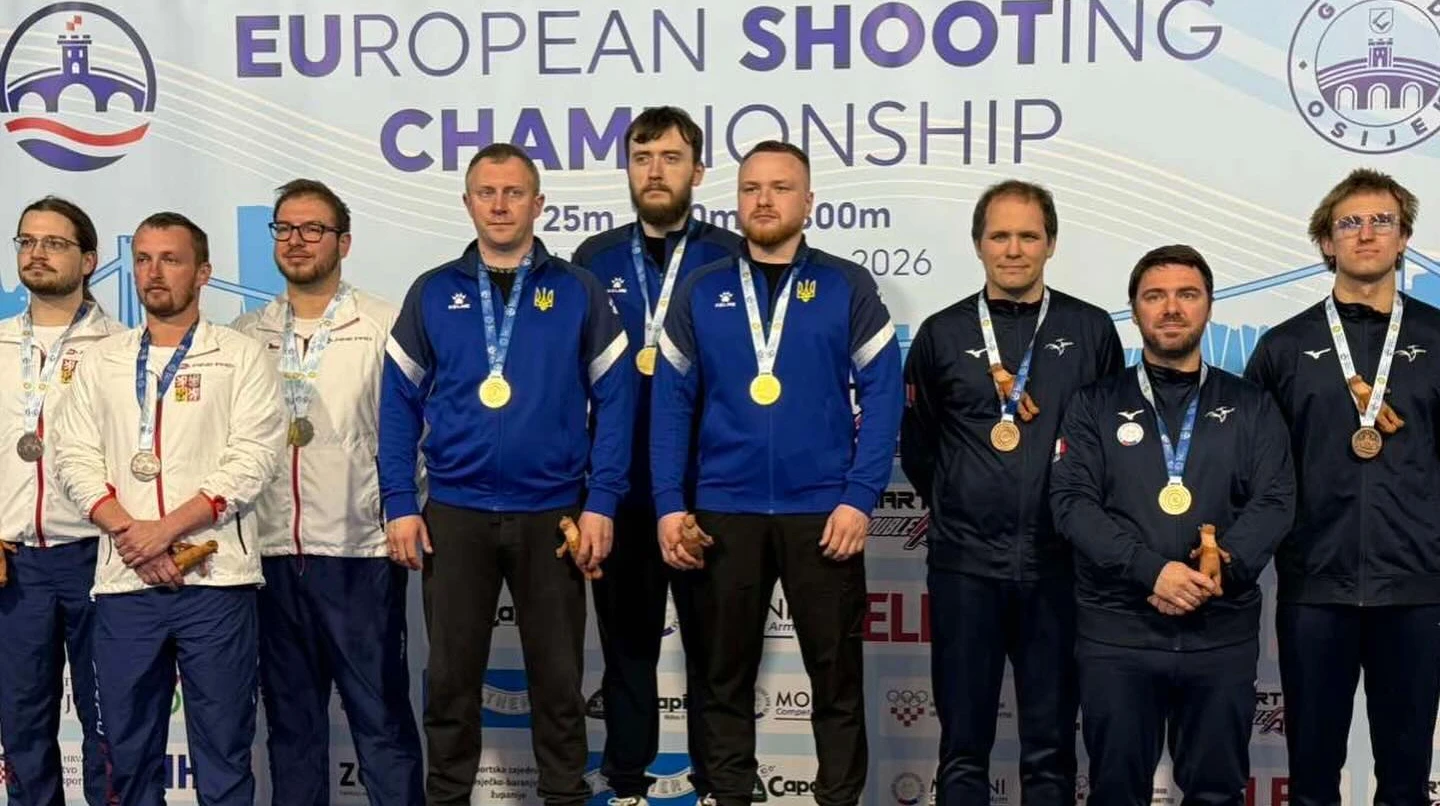 Україна виграла золото ЧЄ-2026 у командних змаганнях зі стрільби з центробійного пістолета