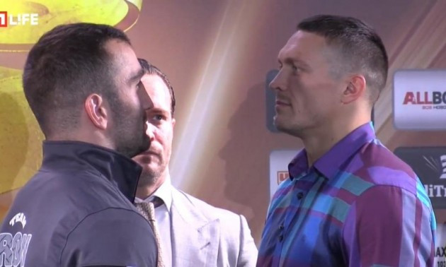 Усик та Гассієв провели церемонію зважування. ВІДЕО