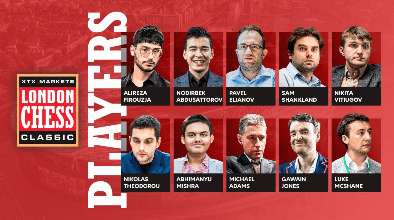 Эльянов начал London Chess Classic 2025 с трех ничьих