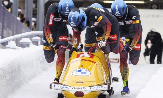 Німецькі бобслеїсти виграли змагання серед четвірок на Олімпіаді-2022. ВІДЕО