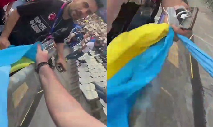 На фіналі Ліги чемпіонів у Стамбулі в уболівальника забрали прапор України