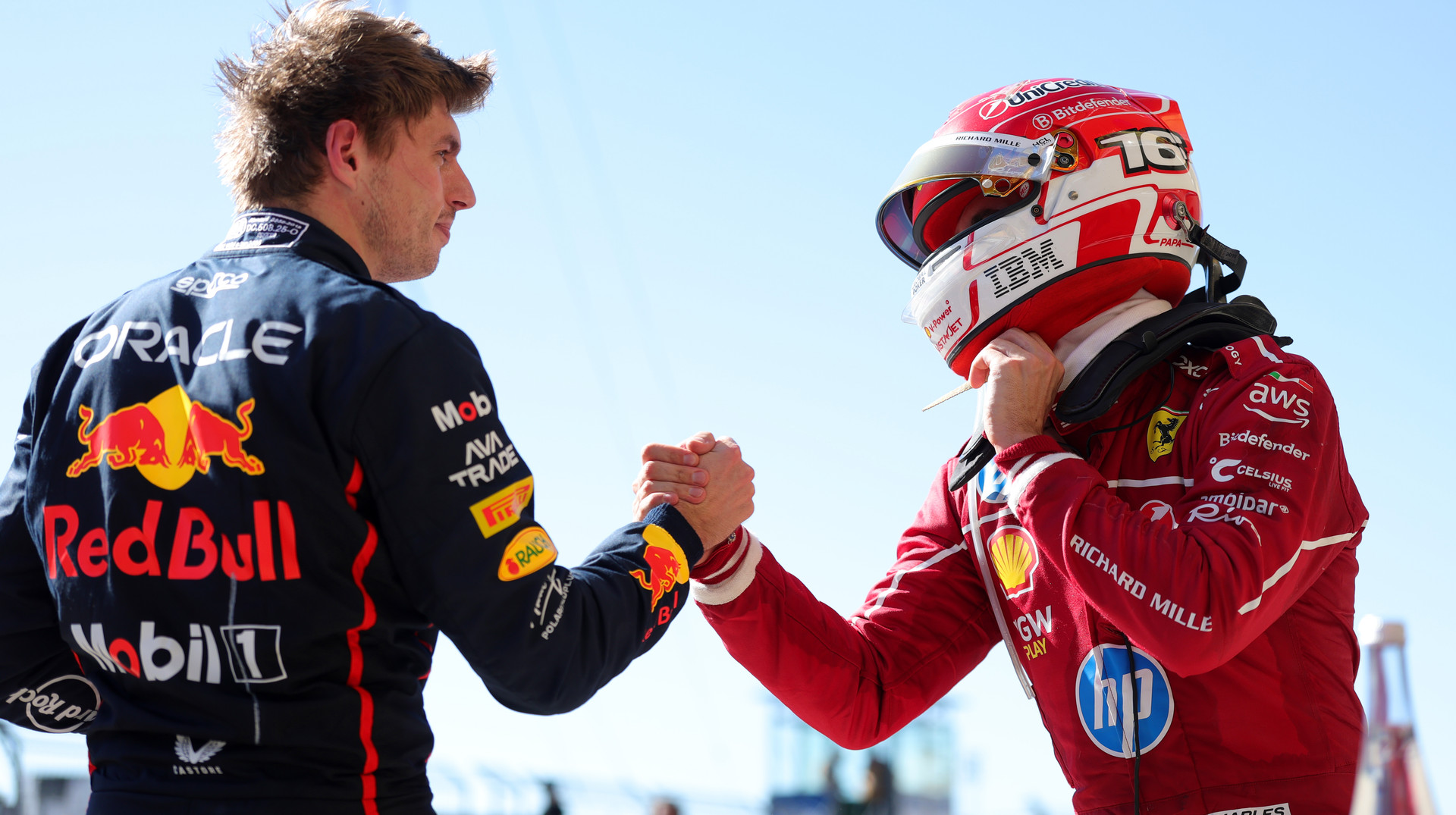 Макс Ферстаппен та Шарль Леклер