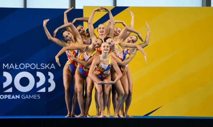 Збірна України з артистичного плавання здобула срібну медаль Європейських ігор