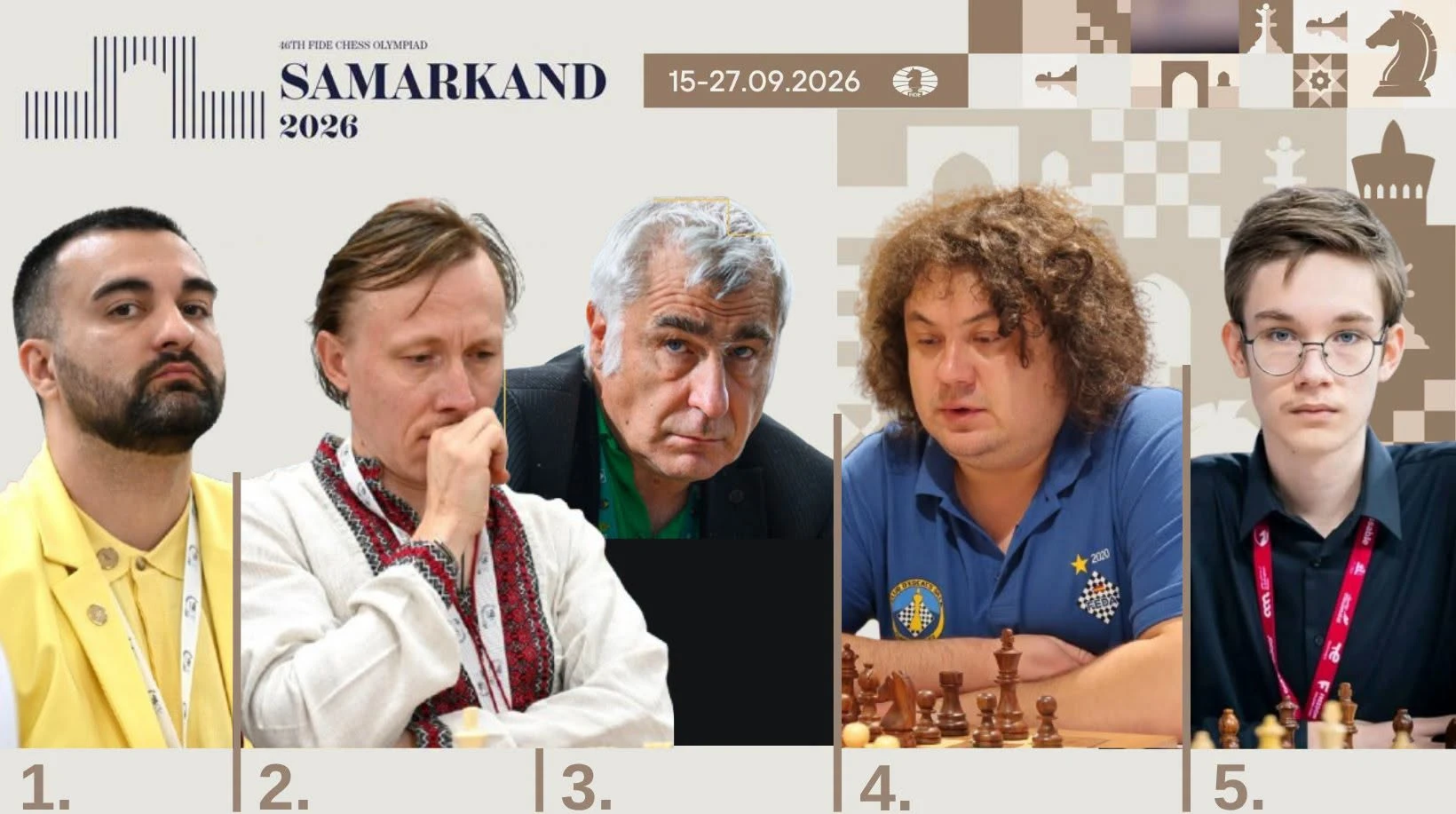 Оголошено склади шахових збірних України на Олімпіаду-2026