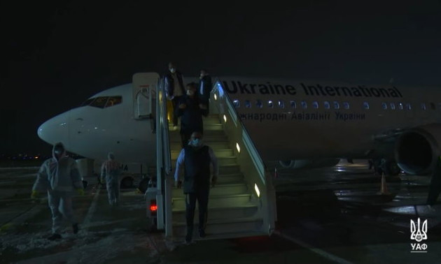 Збірна України повернулася до Києва