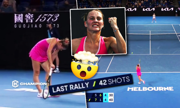 Глядачі аж засміялися: Костюк та Мертенс видали довжелезний розіграш із 42 ударів на Australian Open