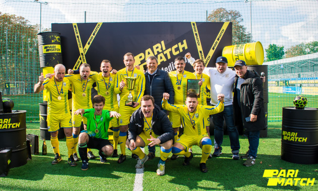 У Києві відбувся перший турнір з міні-футболу серед спортивних  журналістів Parimatch media cup