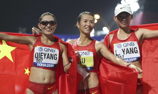 Китаянки зайняли весь медальний п'єдестал у ходьбі на чемпіонаті світу