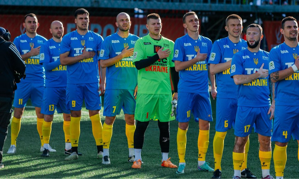 Сборная Украины по сокке завершила выступления в дебютном ЧЕ на стадии 1/8 финала