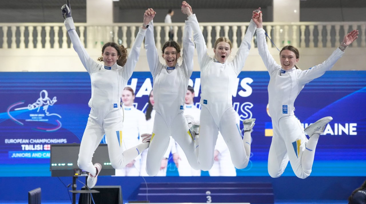 Україна здобула золото чемпіонату Європи з фехтування на шпагах