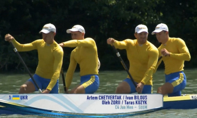 Українська четвірка каноїстів завоювала срібло на юніорському чемпіонаті світу