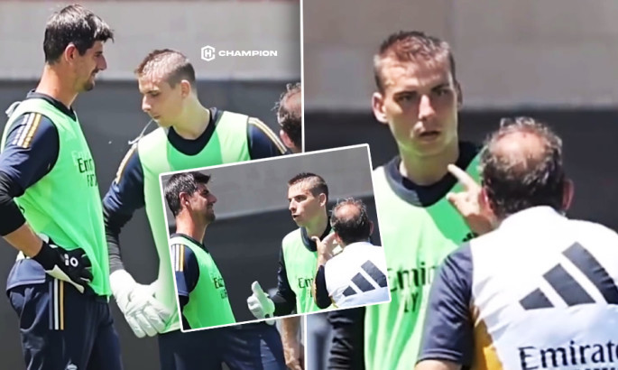 Лунін отримав на горіхи від тренера Реала: з'явилося відео жорсткої розмови в компанії Куртуа