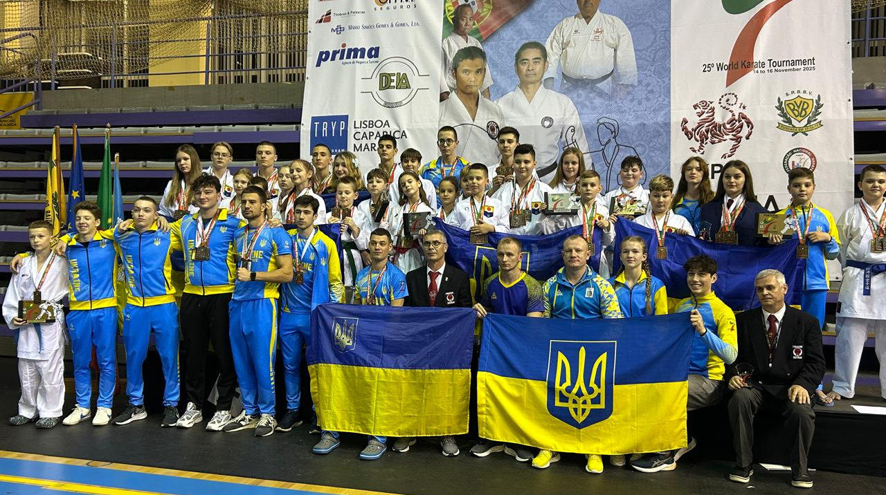 Збірна України завоювала 58 медалей на ЧС-2025 з фунакоші шотокан карате