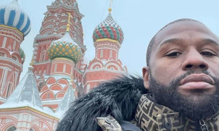 Легендарний Мейвезер сфотографувався у чоботях на Красній площі