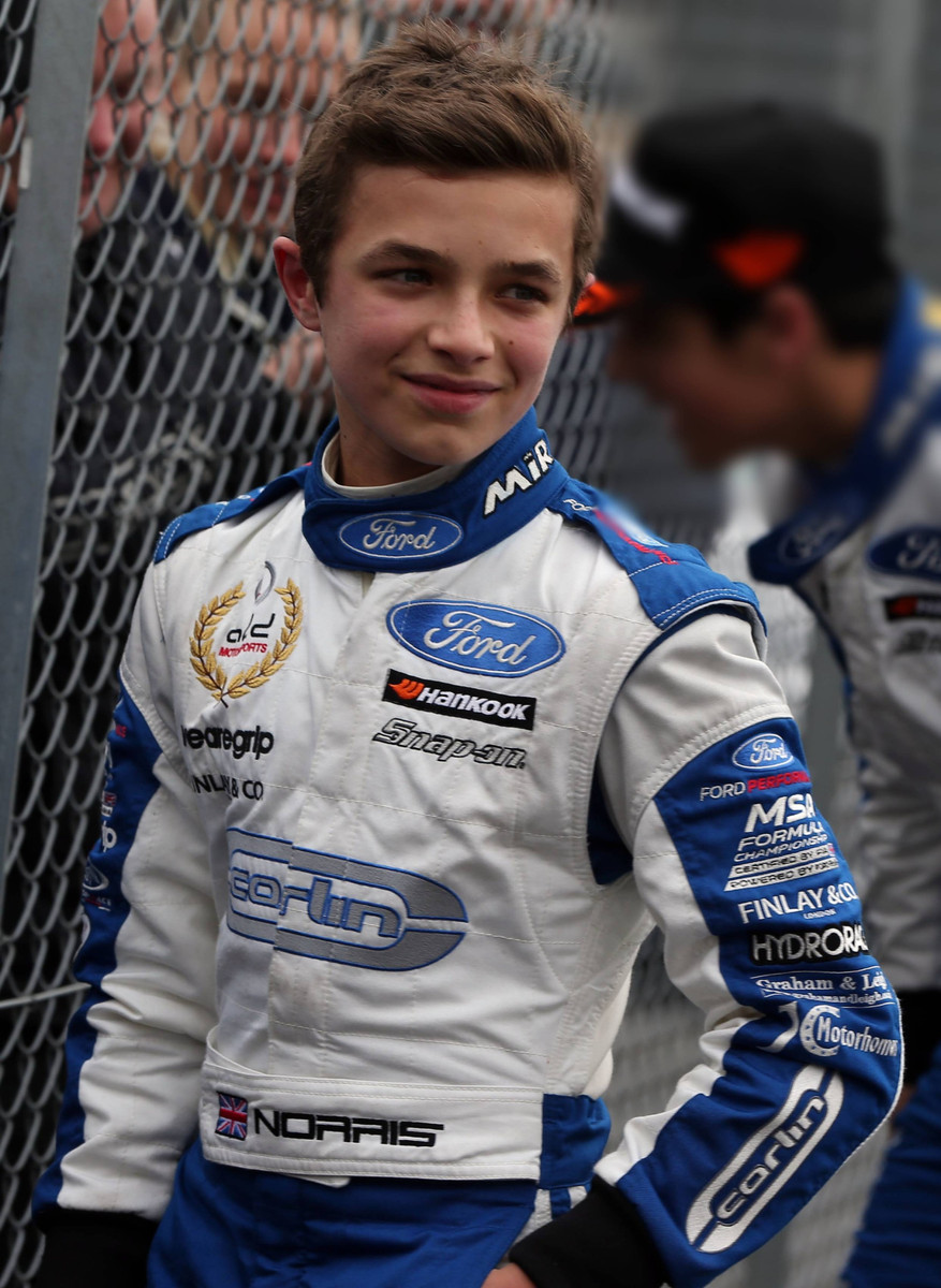 Ландо Норрис в 2015 году