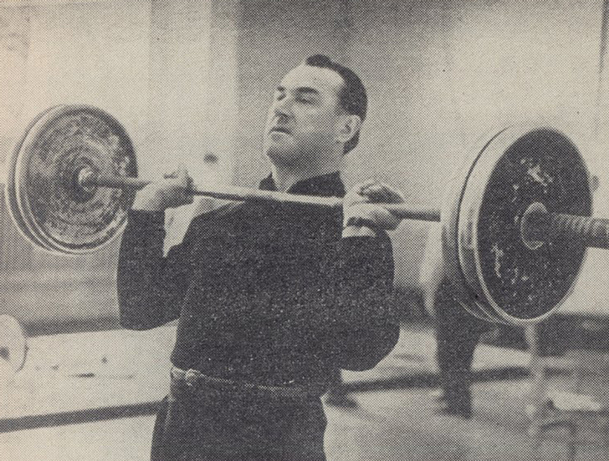 Яків Куценко під час тренування