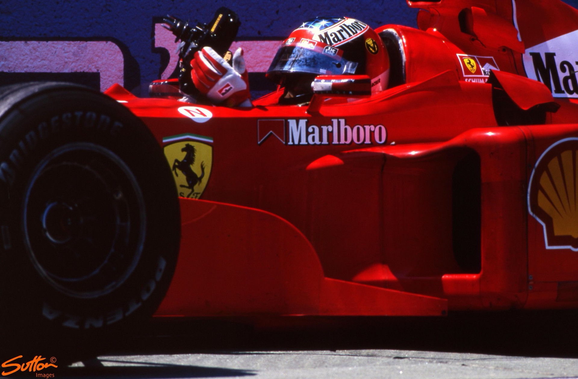 Michael Schumacher in the Wall of Champions