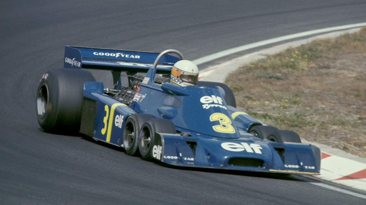 Jodi Shaketer at the wheel of Tyrrell P34