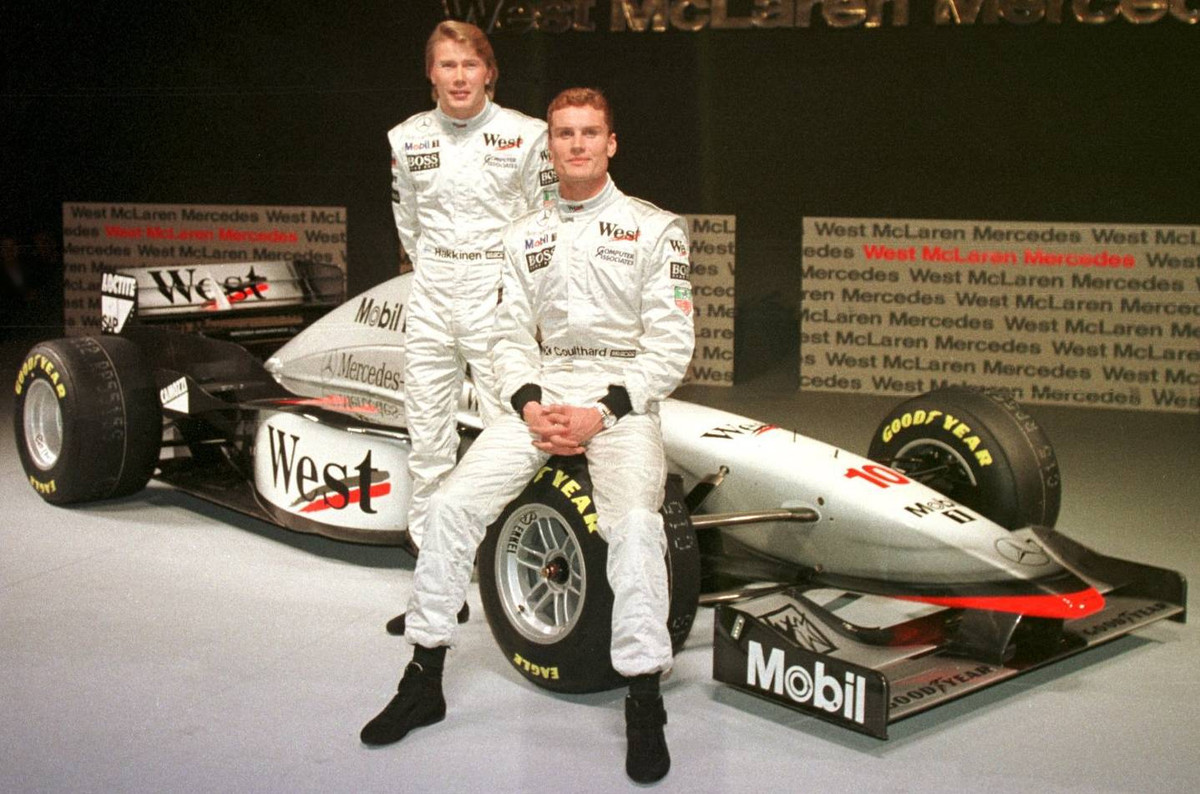 Міка Гаккінен і Девід Култхард на початку 1997 року