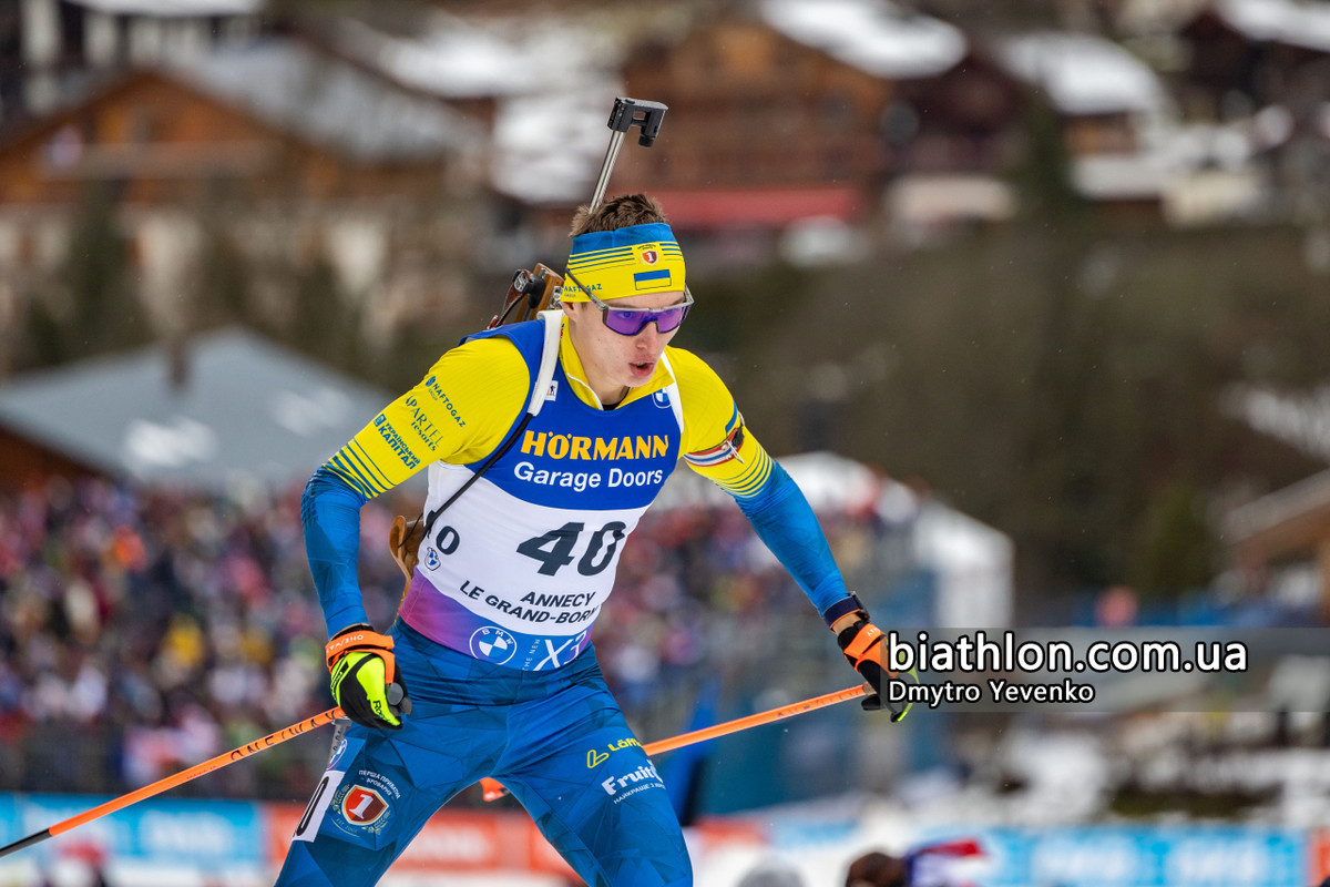 Біатлоніст Віталій Мандзин на етапі КС в Ансі