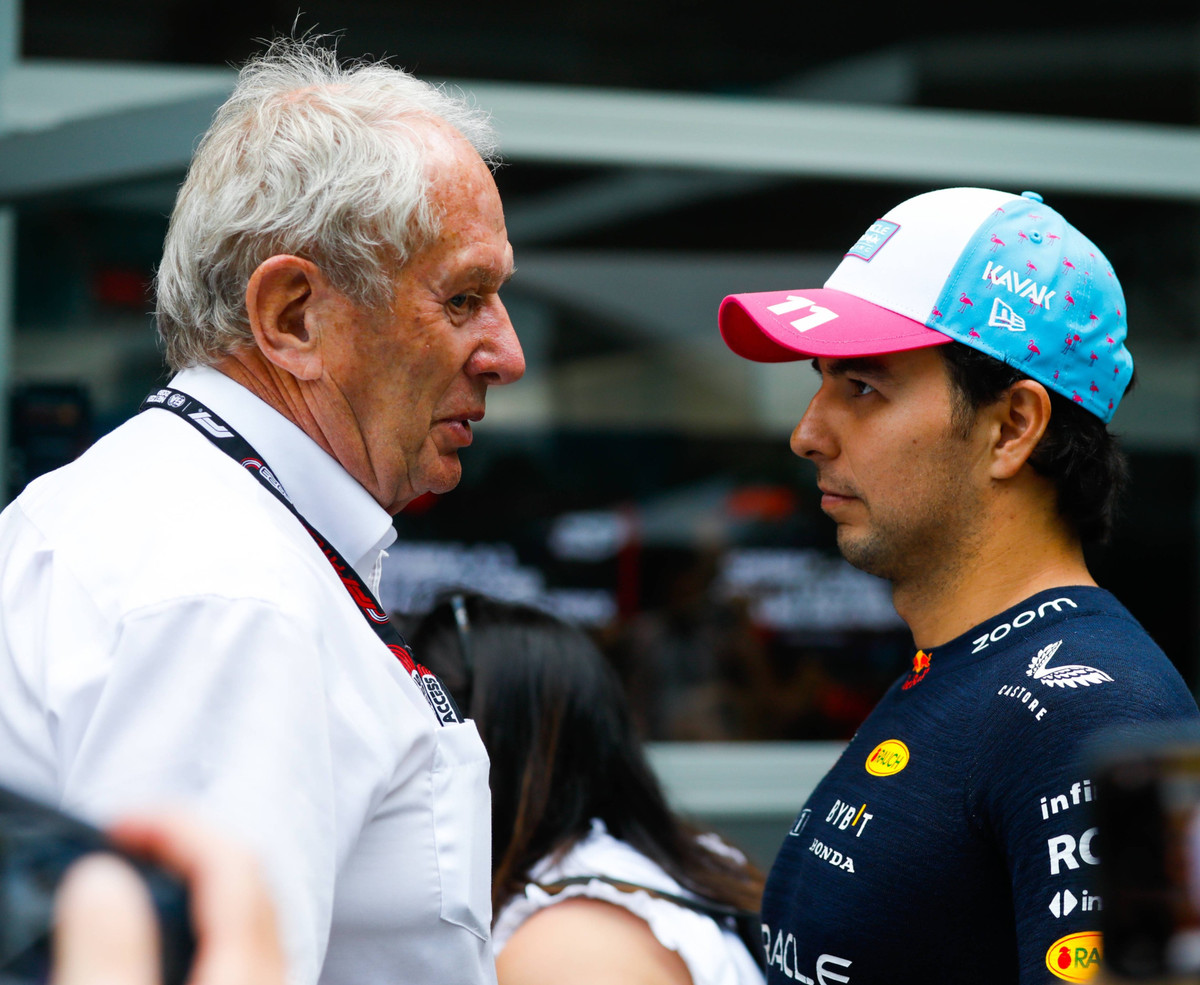 Хельмут Марко і Серхіо Перес у 2023 році